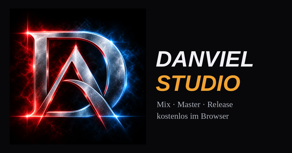 I built DANVIEL Studio, a free browser-based mixing & mastering studio for indie and AI musicians logo